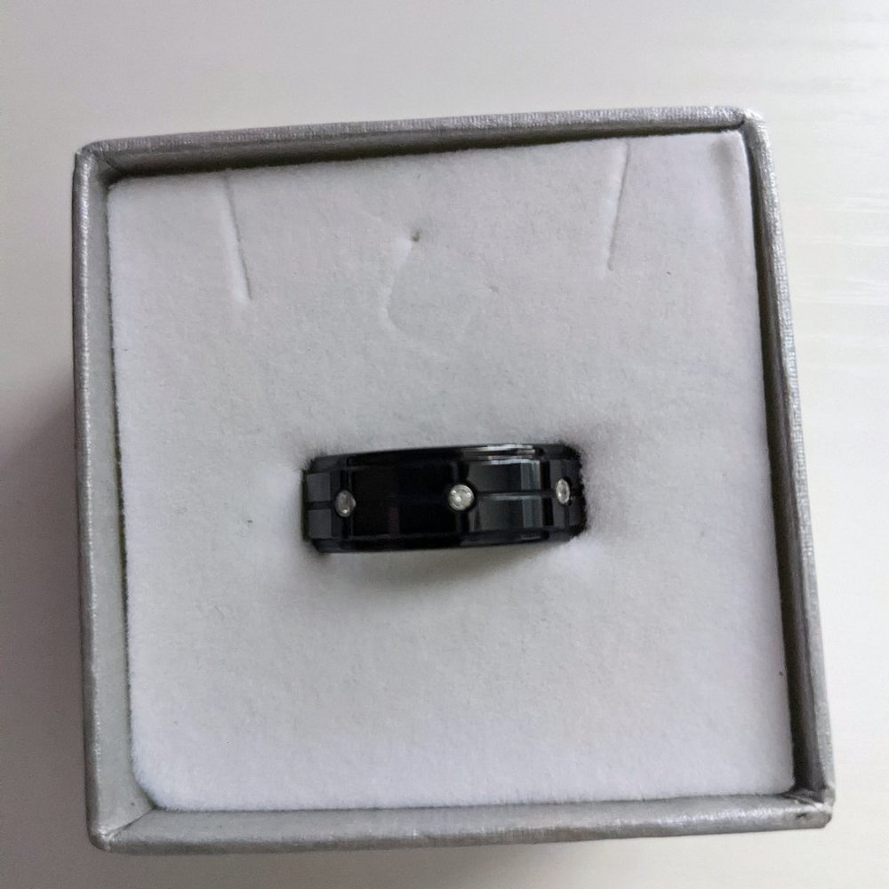 Mens Tungsten Carbide Wedding Band Ring Size 10 Comfort Fit 8mm Polished